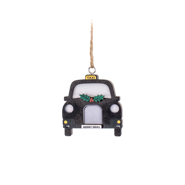 London Flat Wooden Decorations Set Of 3