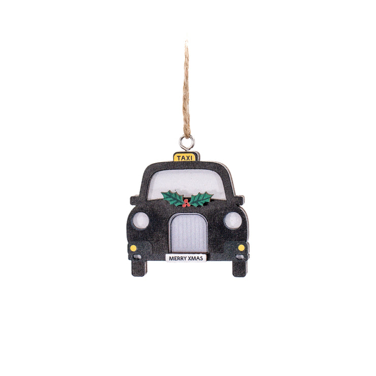 London Flat Wooden Decorations Set Of 3