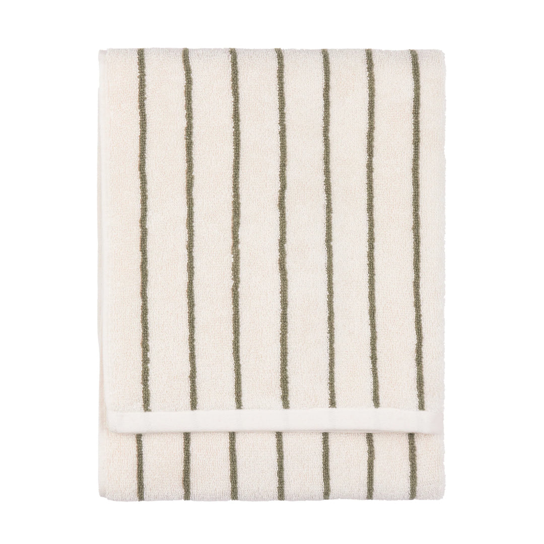 Yard Hebden Striped Towel in Olive