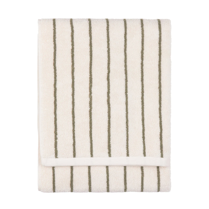 Yard Hebden Striped Towel in Olive