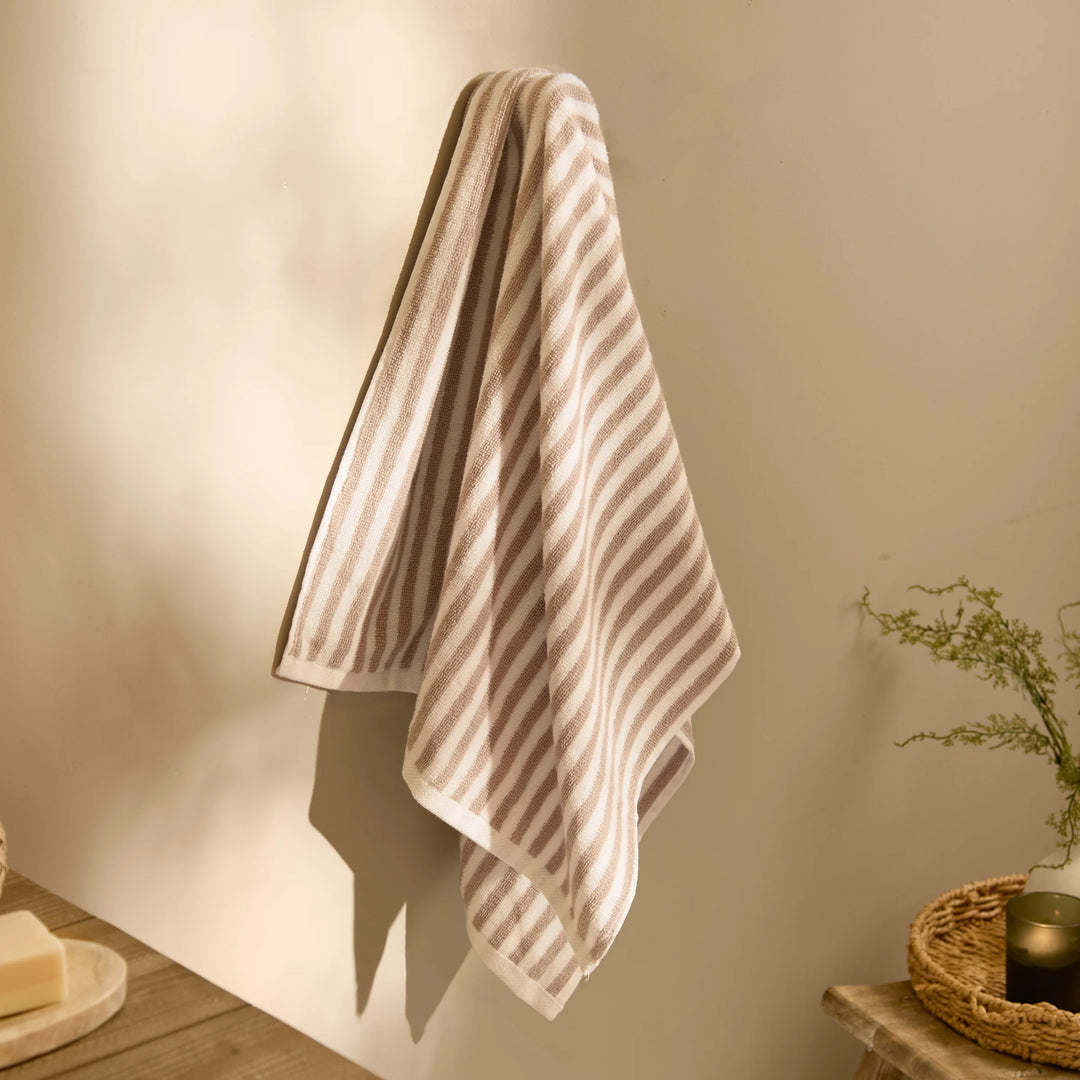Yard Hebden Striped Towel in Natural