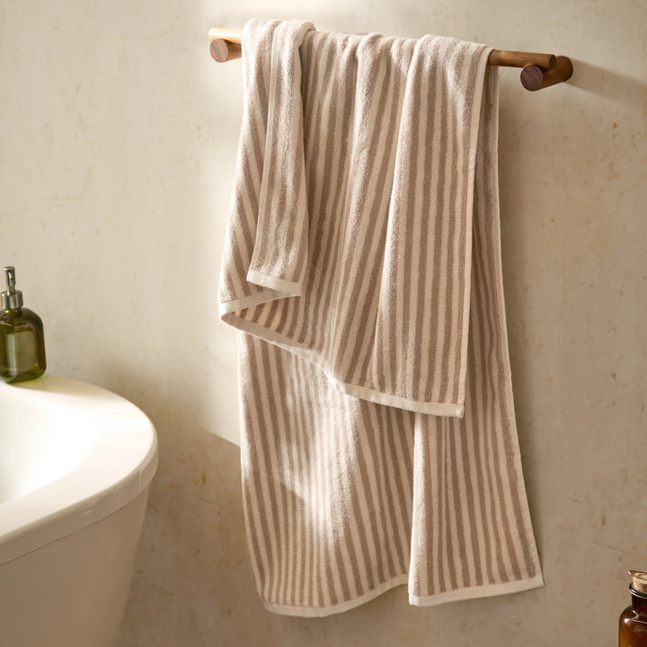 Yard Hebden Striped Towel in Natural