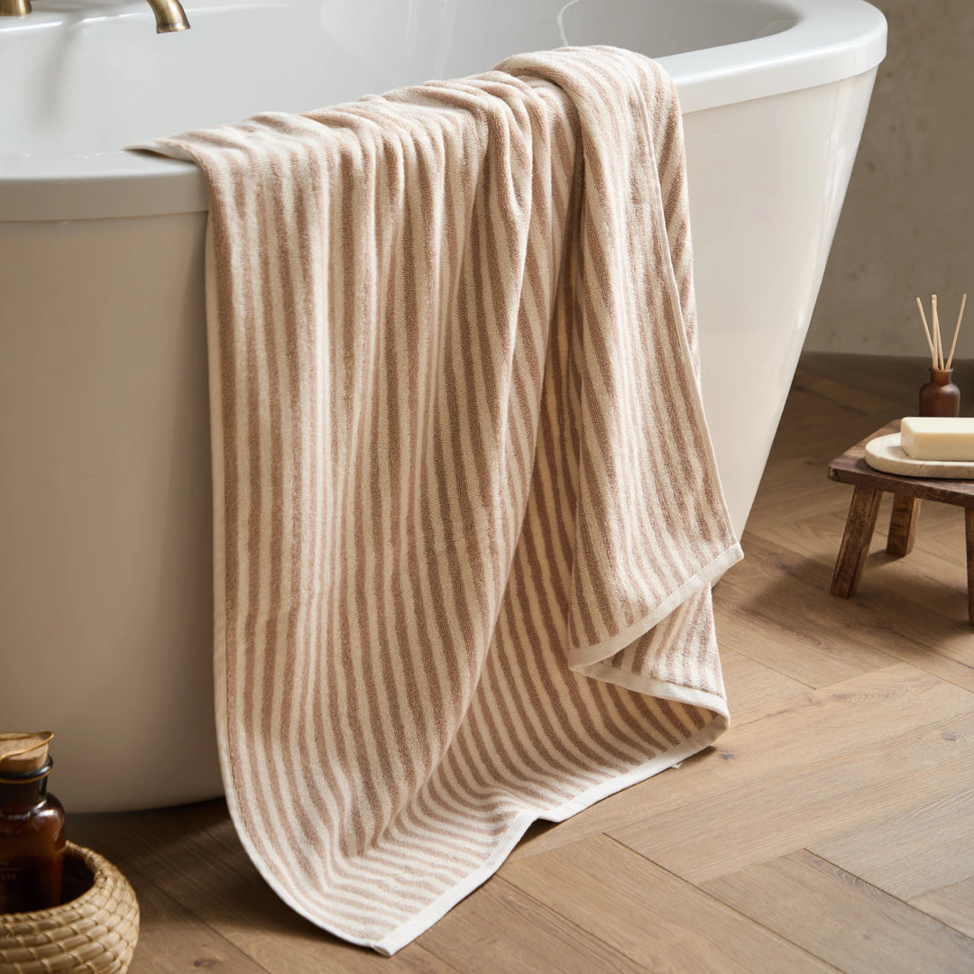 Yard Hebden Striped Towel in Natural