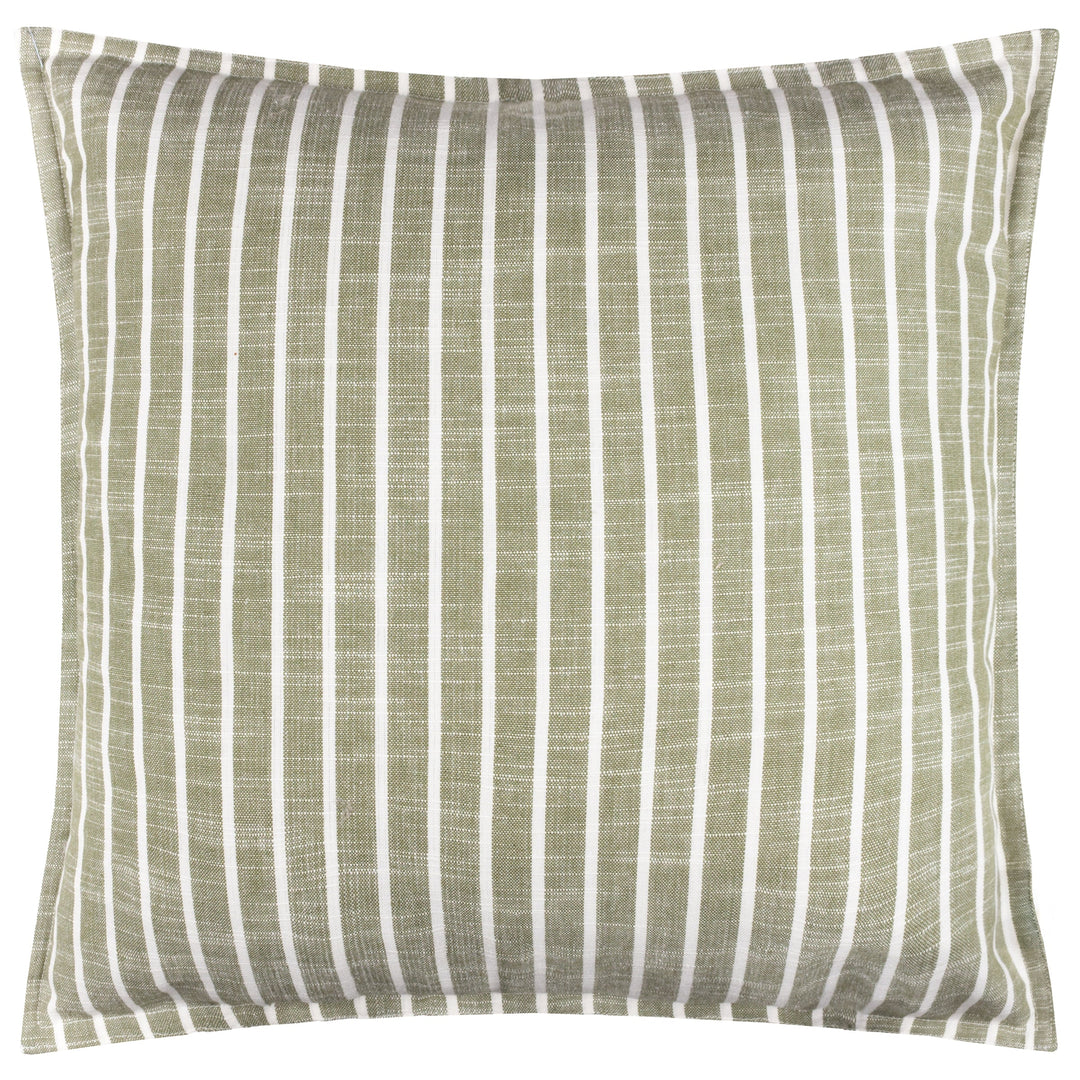 Hessle Stripe Outdoor Cushion in Eucalyptus