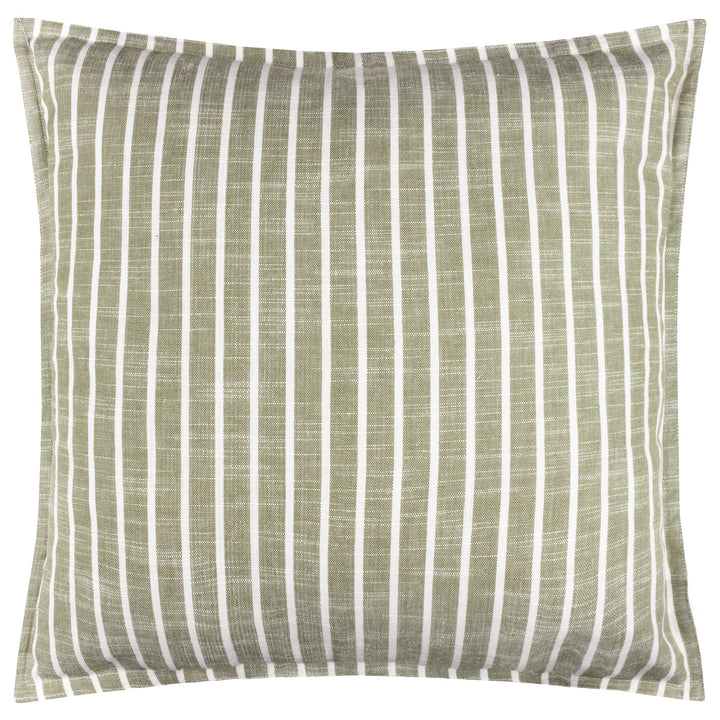 Hessle Stripe Outdoor Cushion in Eucalyptus