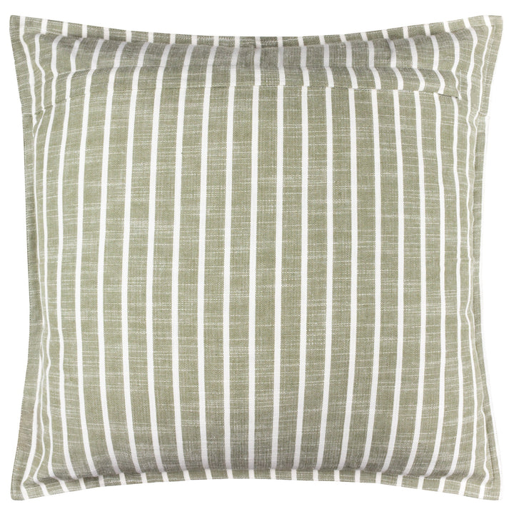 Hessle Stripe Outdoor Cushion in Eucalyptus