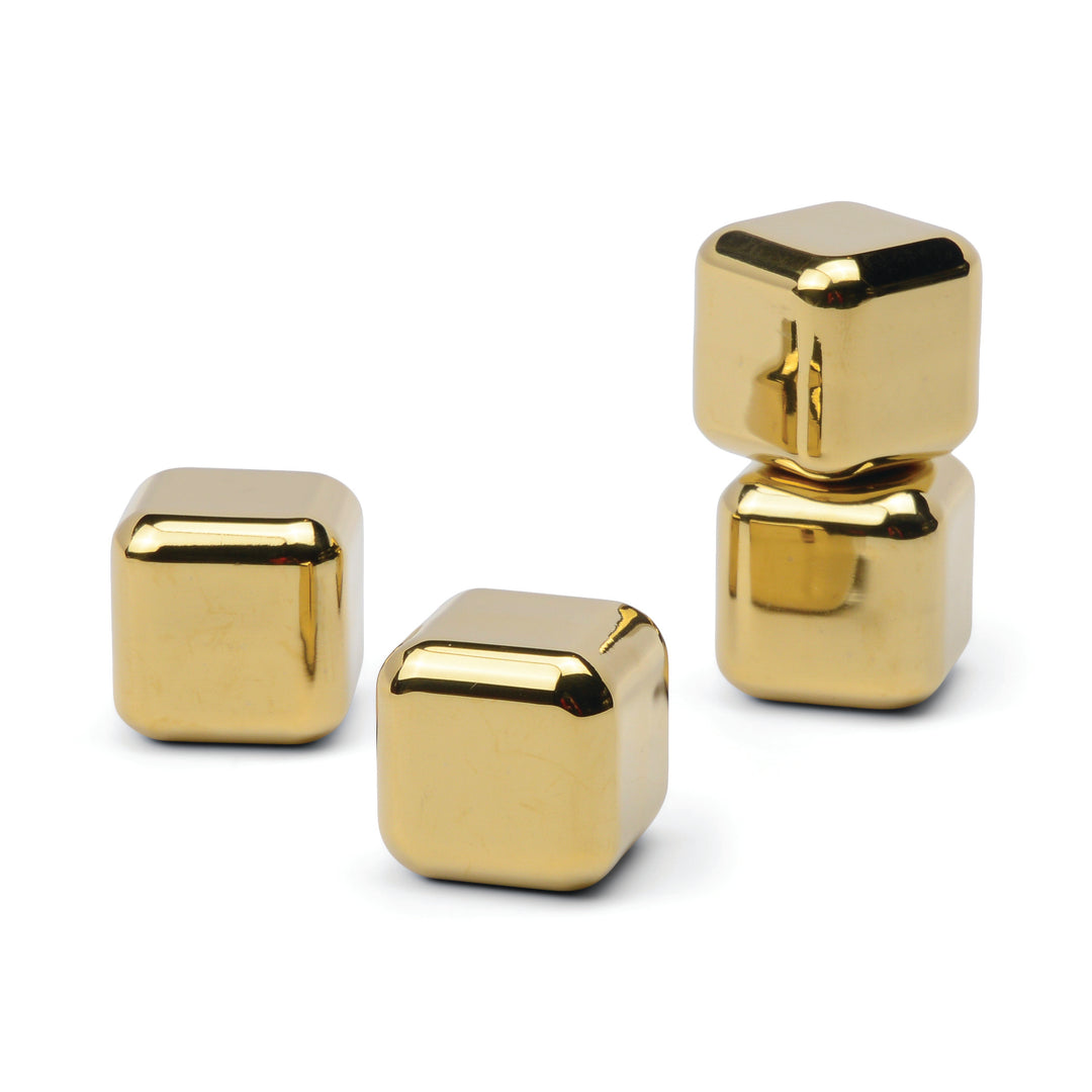 The Ruby Cocktail Chillers Gold Set of 4