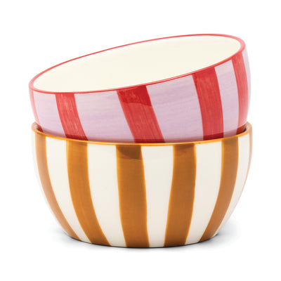The Bella Dipping Bowls Set of 2 Ochre & Rust
