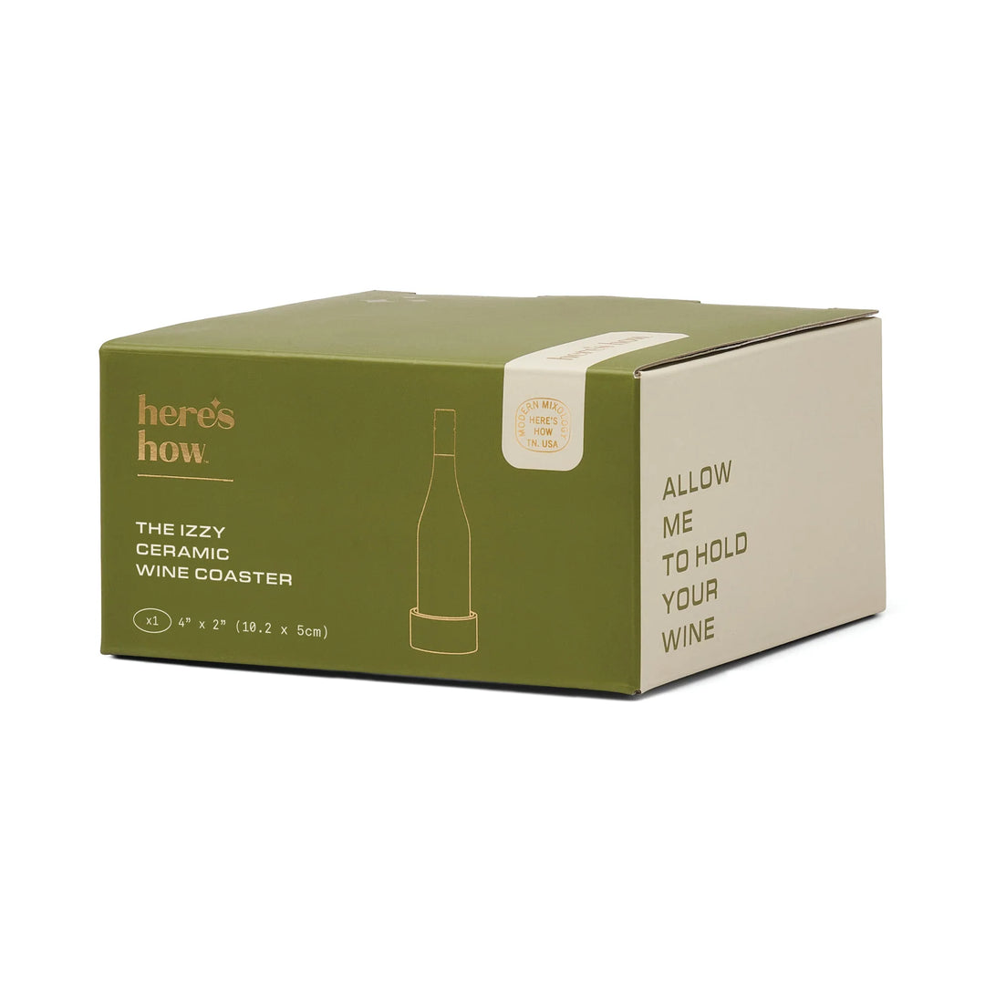 The Izzy Wine Coaster Green Stripe