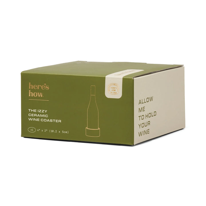 The Izzy Wine Coaster Green Stripe