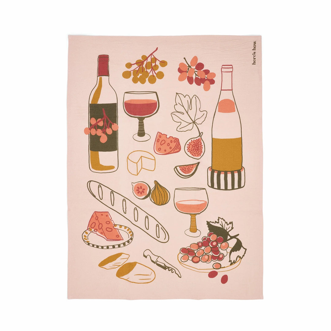 The Emmy Tea Towel Wine