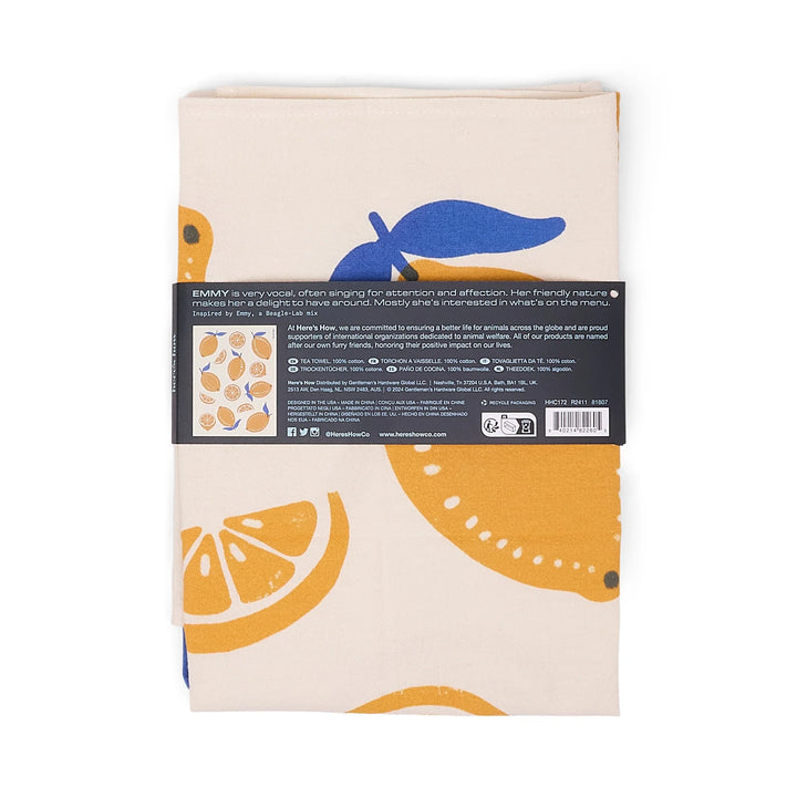 The Emmy Tea Towel Lemons