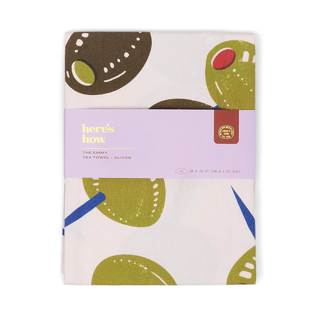 The Emmy Tea Towel Olives