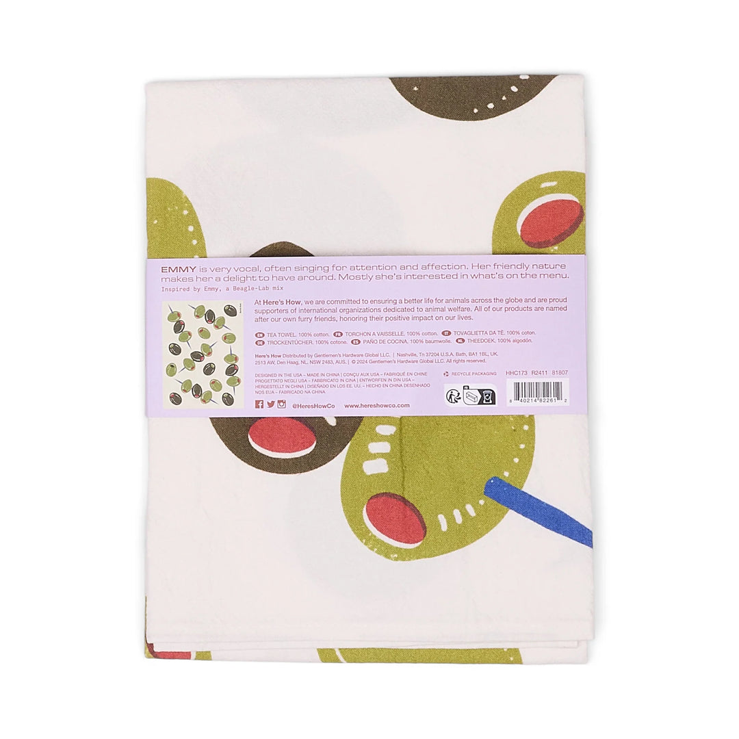 The Emmy Tea Towel Olives