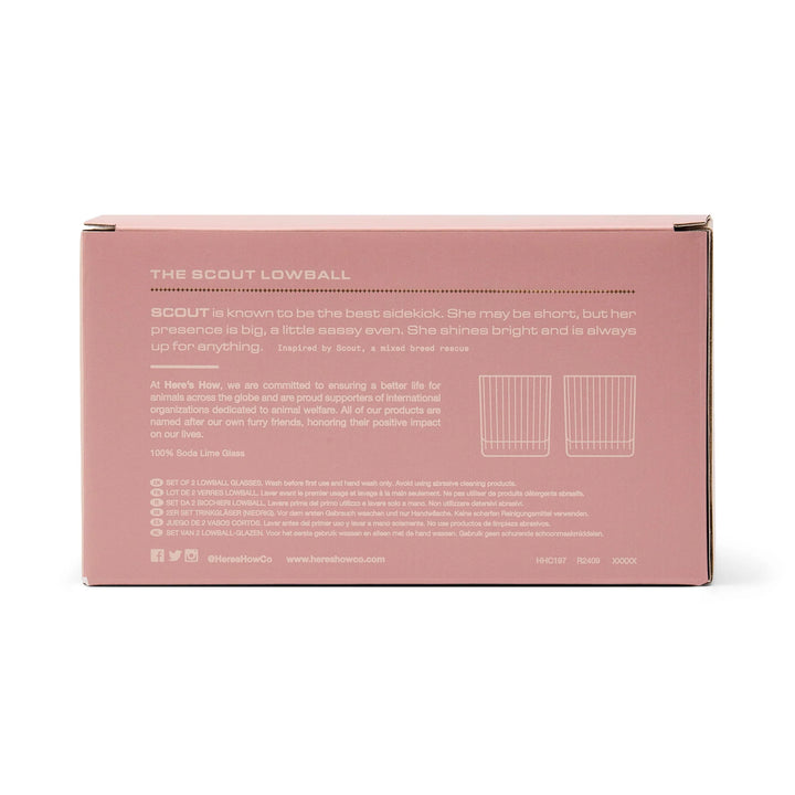 The Scout Lowball Glass Set of 2 Blush