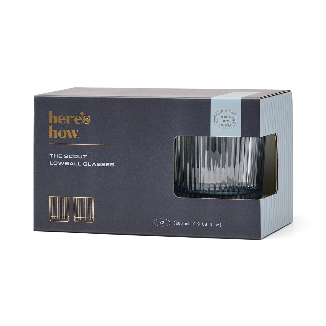 The Scout Lowball Glass Set of 2 Blue