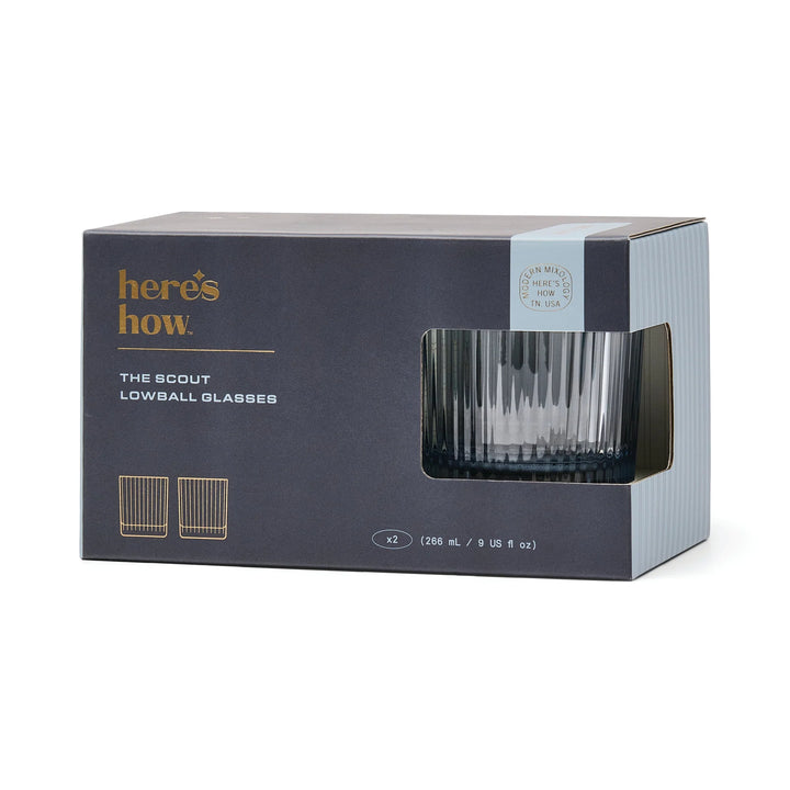 The Scout Lowball Glass Set of 2 Blue