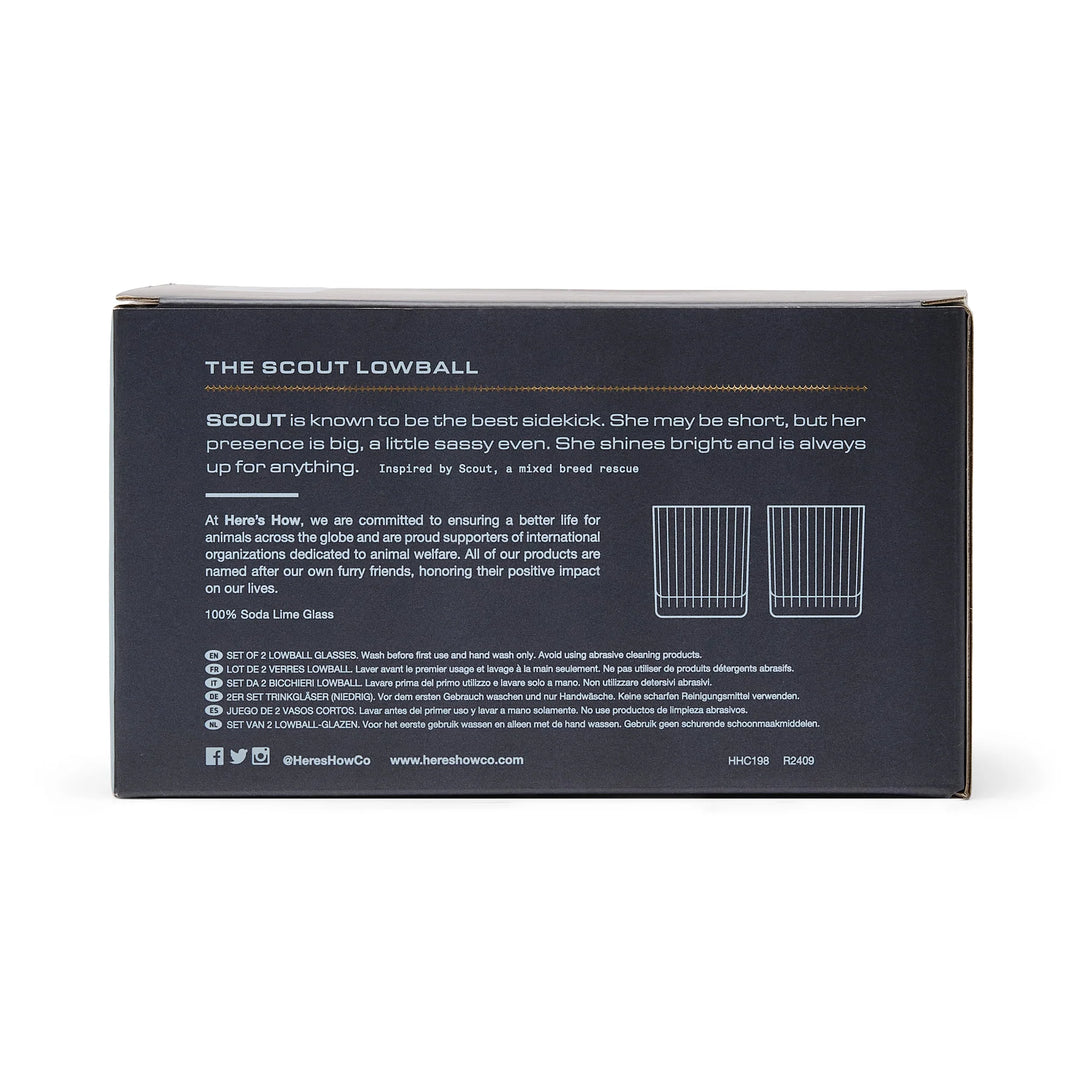 The Scout Lowball Glass Set of 2 Blue