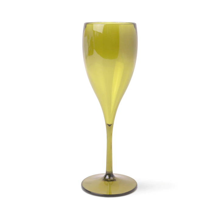 The Henry Champagne Acrylic Glasses Set of 4 in Olive