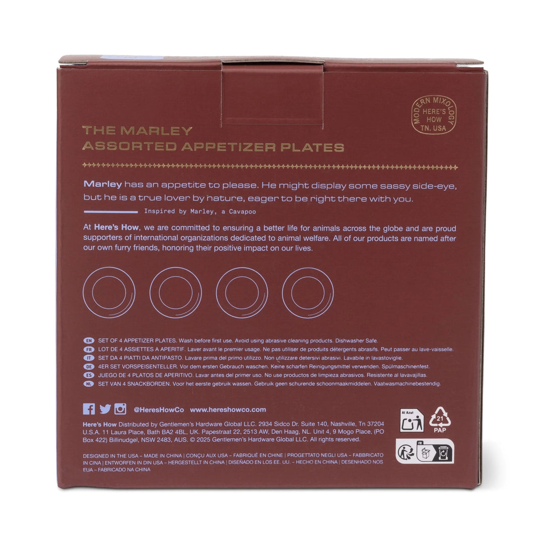 The Marley Appetiser Plates Set of 4 Contour