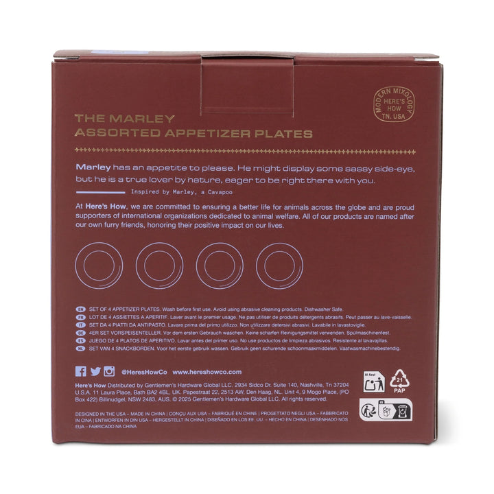 The Marley Appetiser Plates Set of 4 Contour