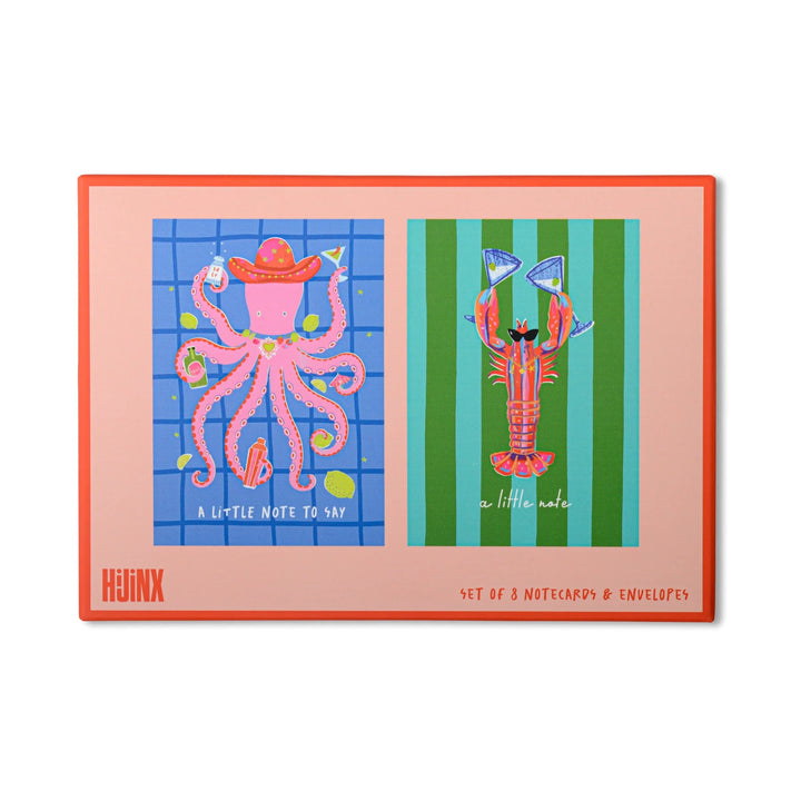 Hijinx Set of 8 Ocean Notecards