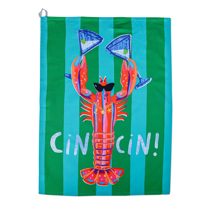Hijinx Cin Cin Lobster Tea Towel