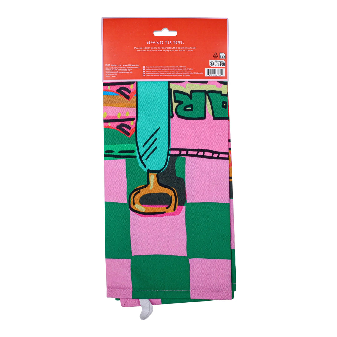 Hijinx Sardines Tea Towel