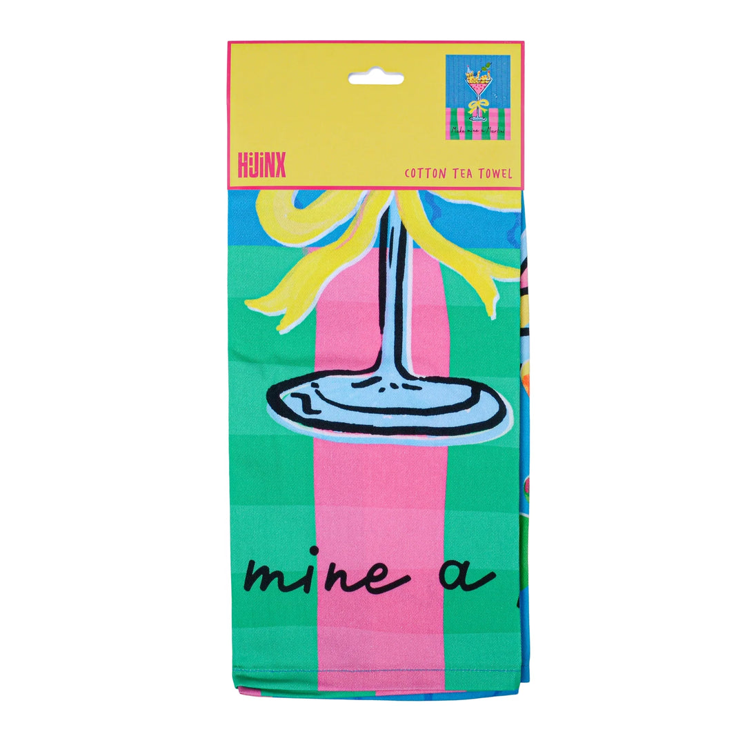 Hijinx Make Mine a Martini Tea Towel