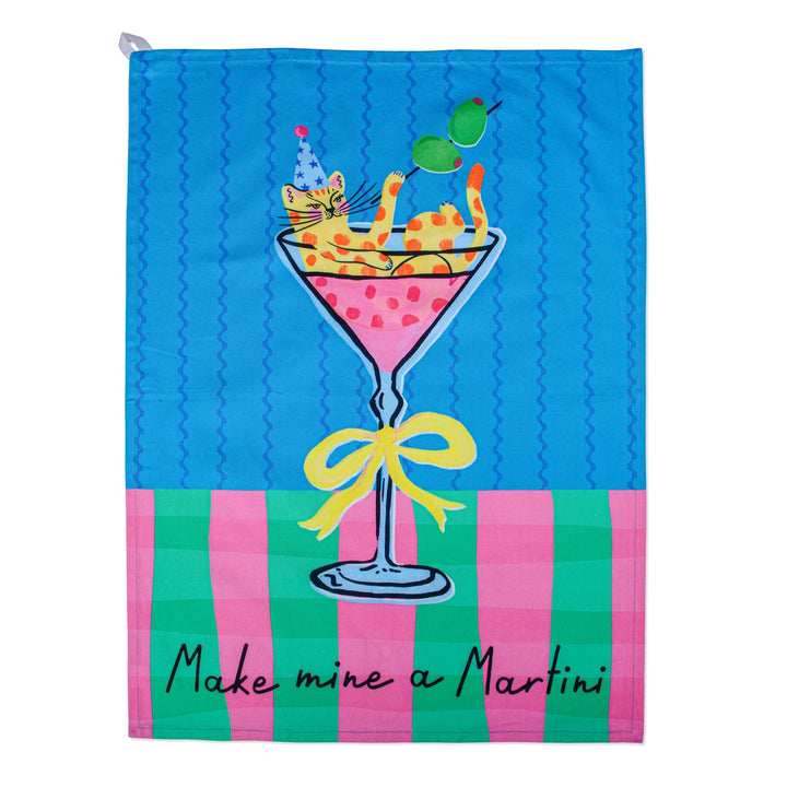 Hijinx Make Mine a Martini Tea Towel