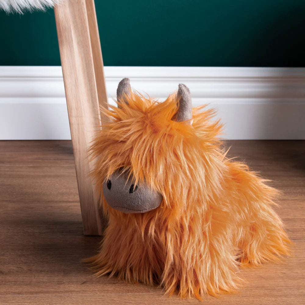 Hunter Highland Cow Shaggy Door Stop