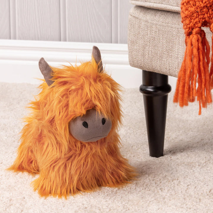Hunter Highland Cow Shaggy Door Stop