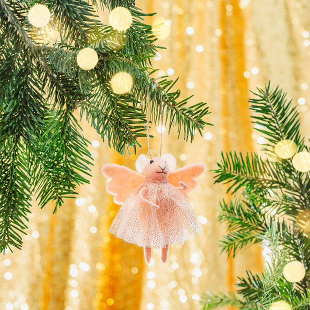 Pink Princess Fairy Mouse Hanging Decoration