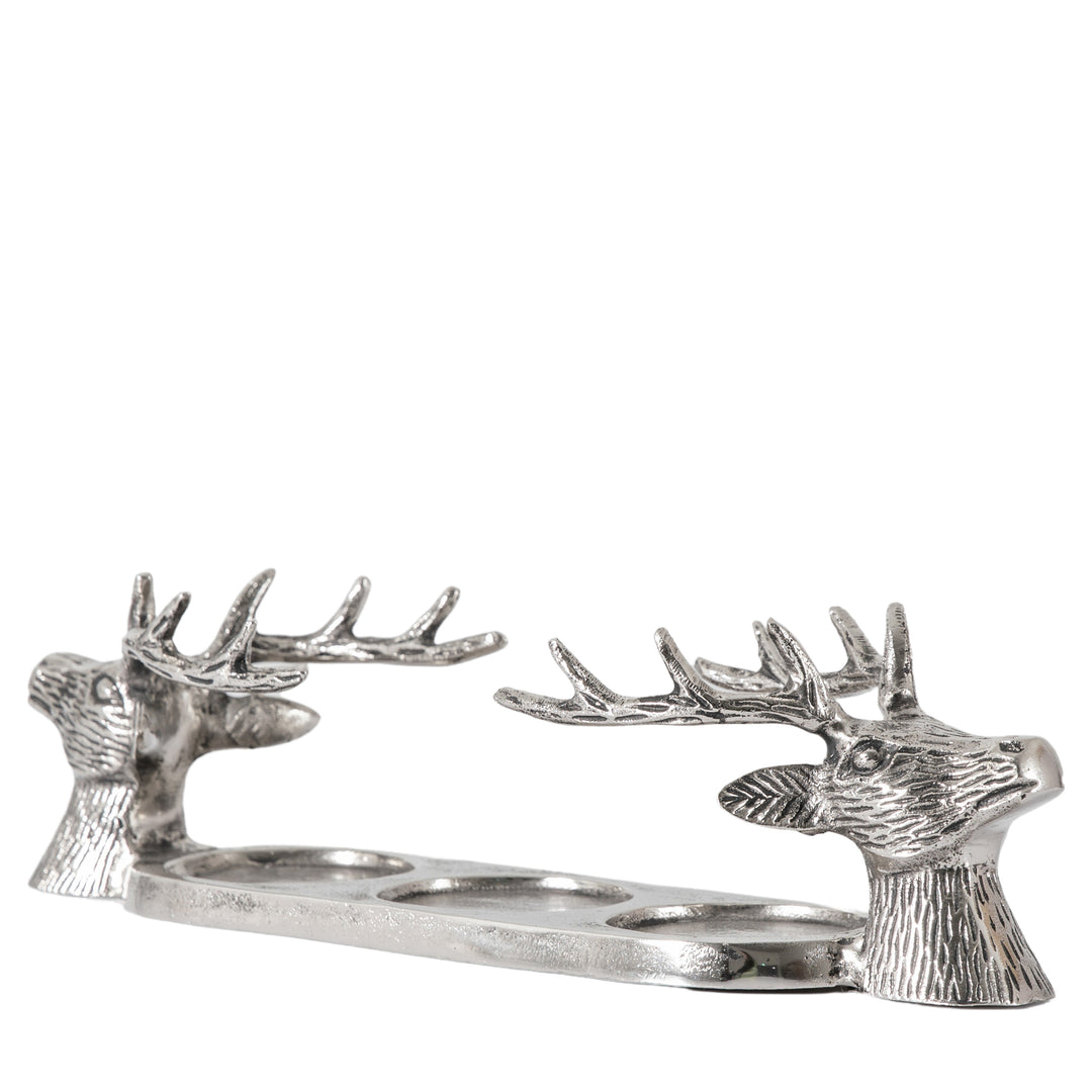 Stag Candleholder Aluminium