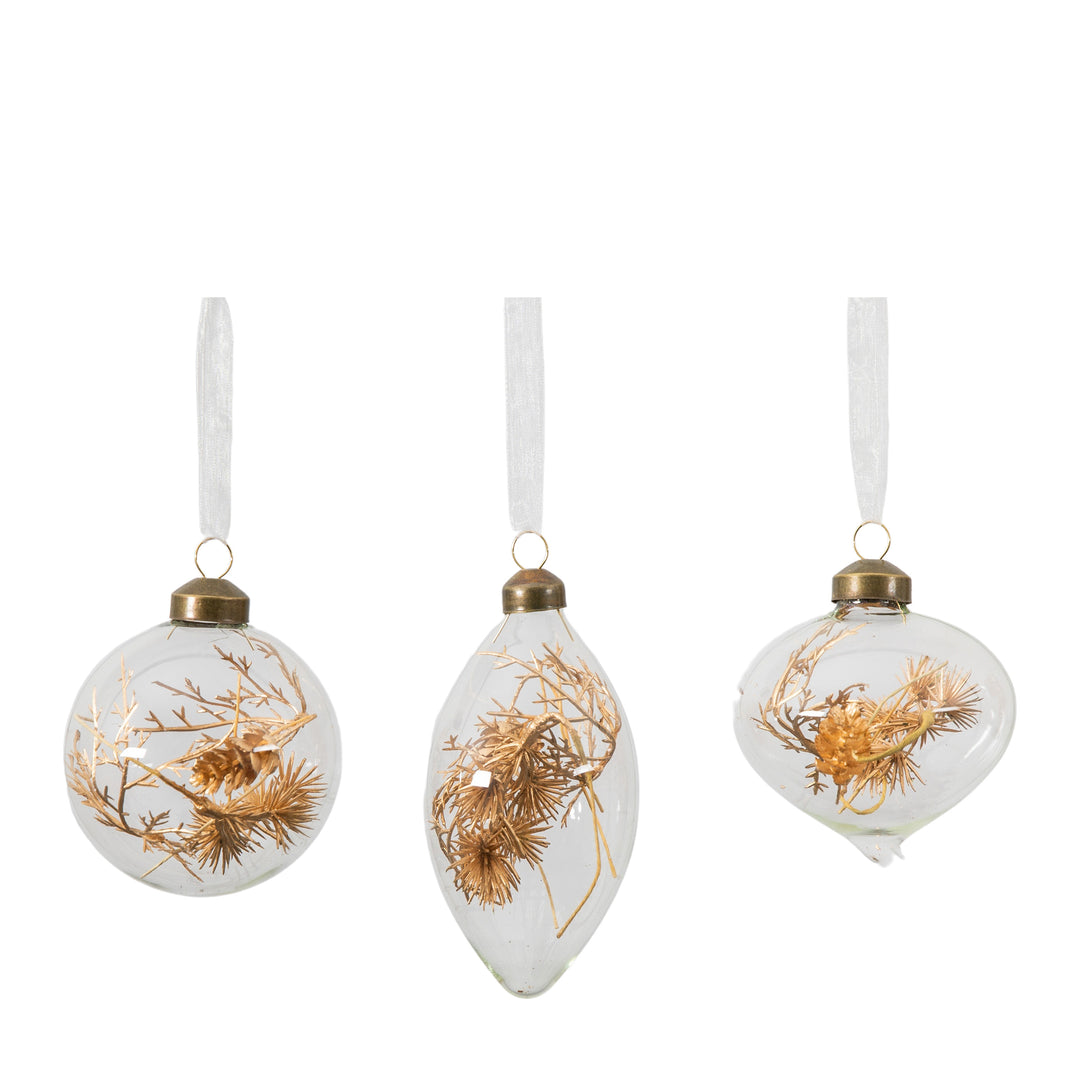 Flora Baubles Bronze Set of 3
