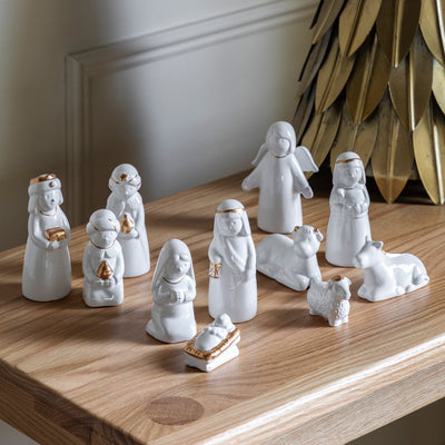 Porcelain Nativity Set