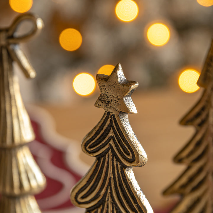 Heritage Set of 3 Tree Ornaments Gold