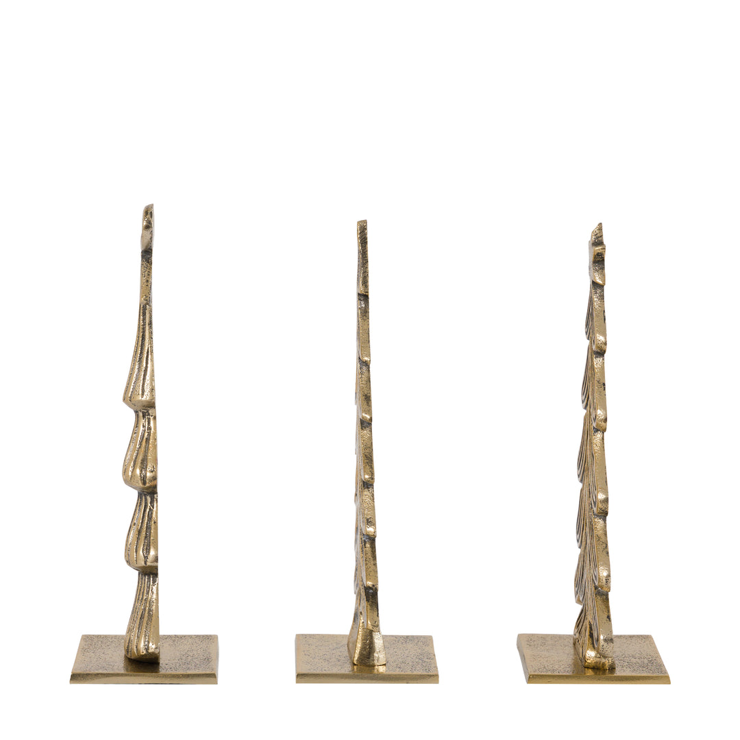 Heritage Set of 3 Tree Ornaments Gold