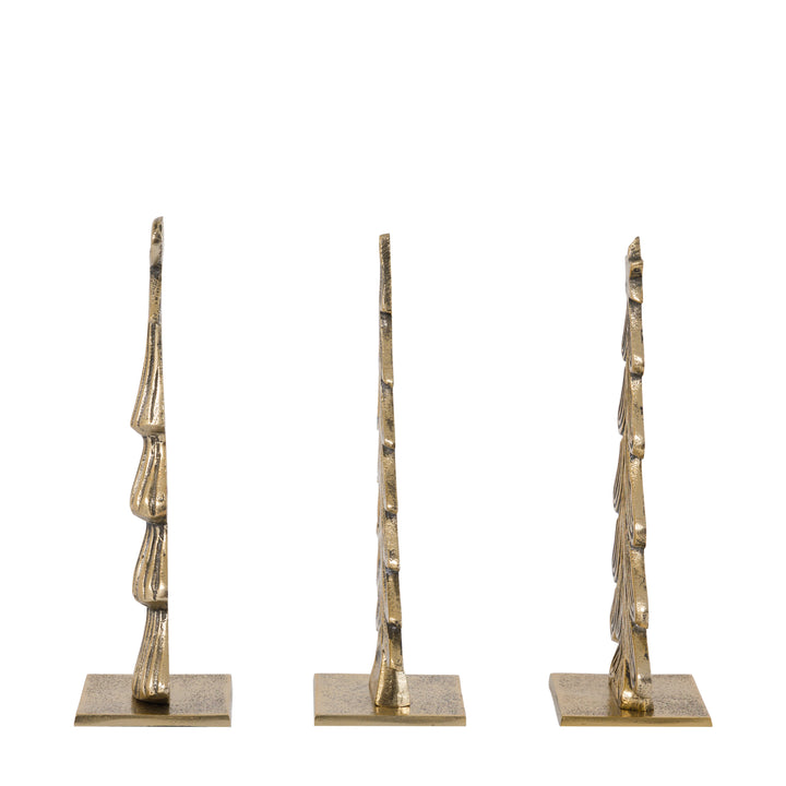 Heritage Set of 3 Tree Ornaments Gold