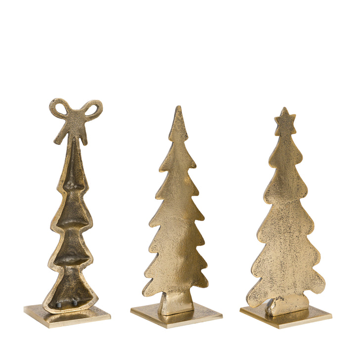 Heritage Set of 3 Tree Ornaments Gold