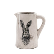 Ceramic Pitcher Vase With Hare
