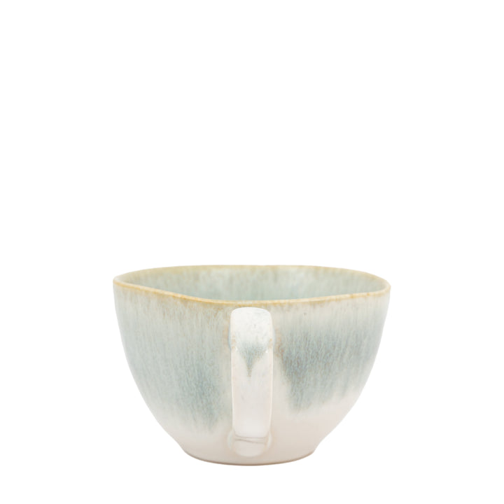 Set of 4 Reactive Organic Mugs in Duck Egg