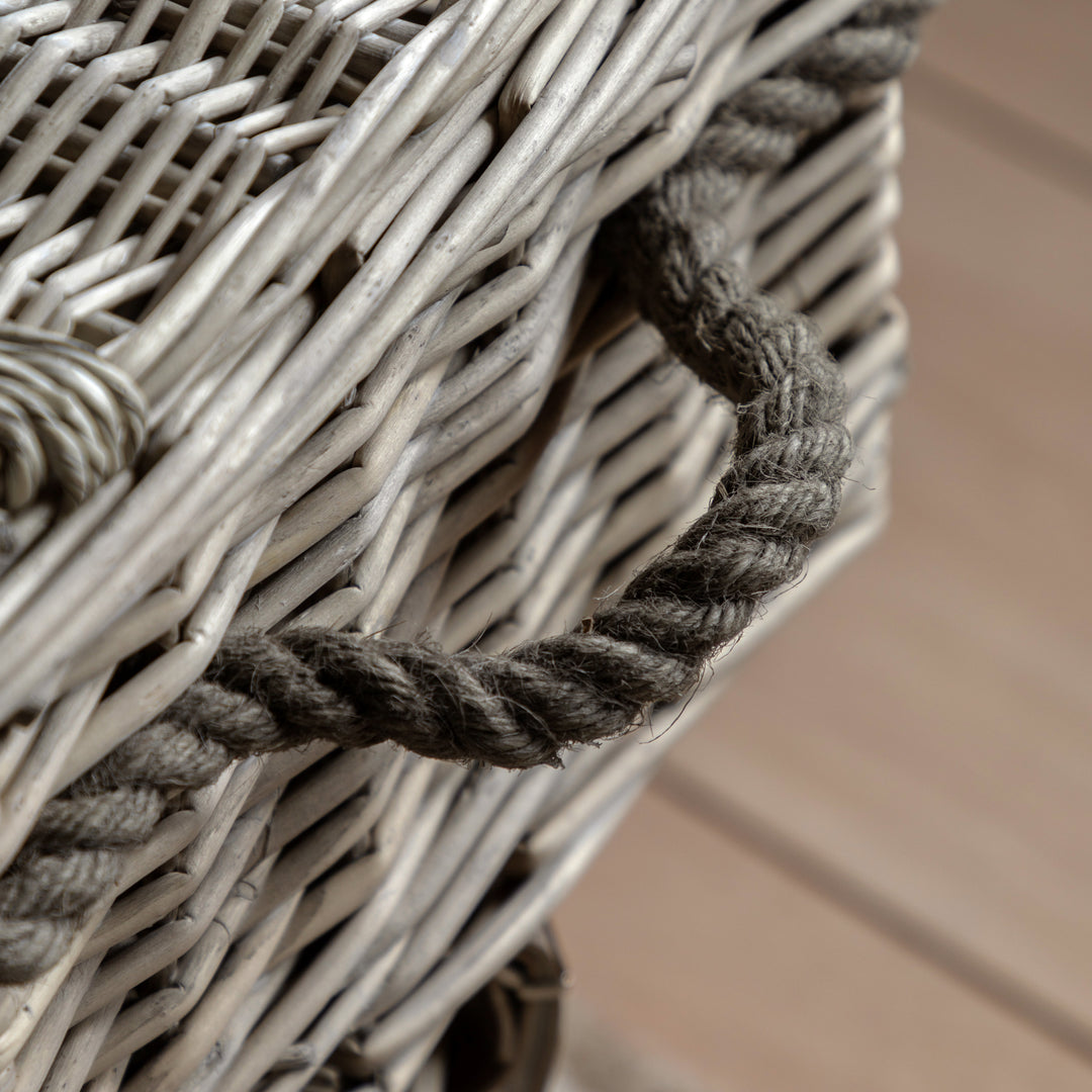 Rivra Lidded Baskets In Natural Set of 2