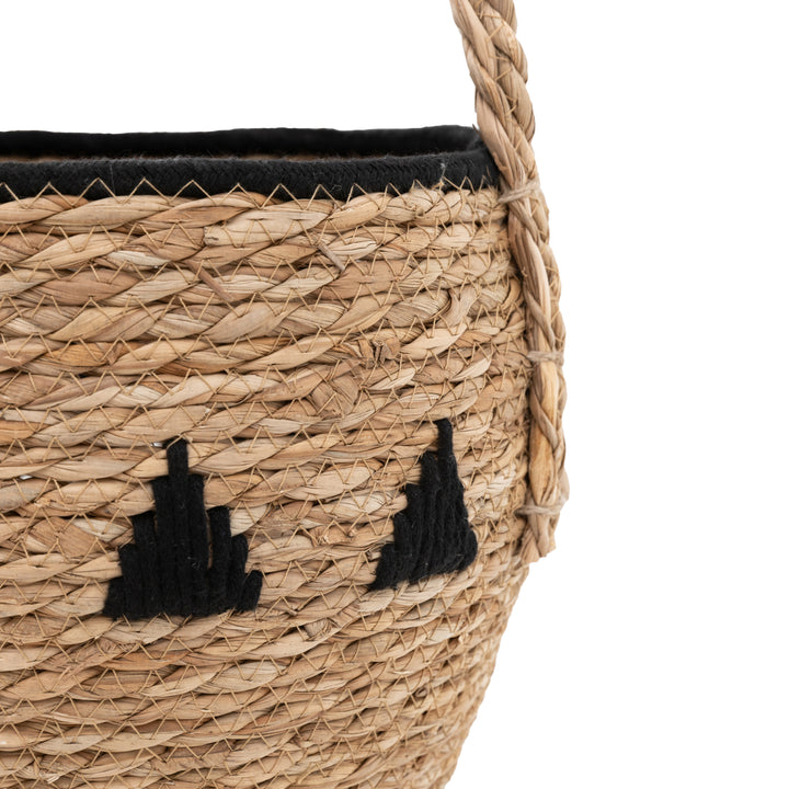 Alid Baskets In Natural & Black Set of 3