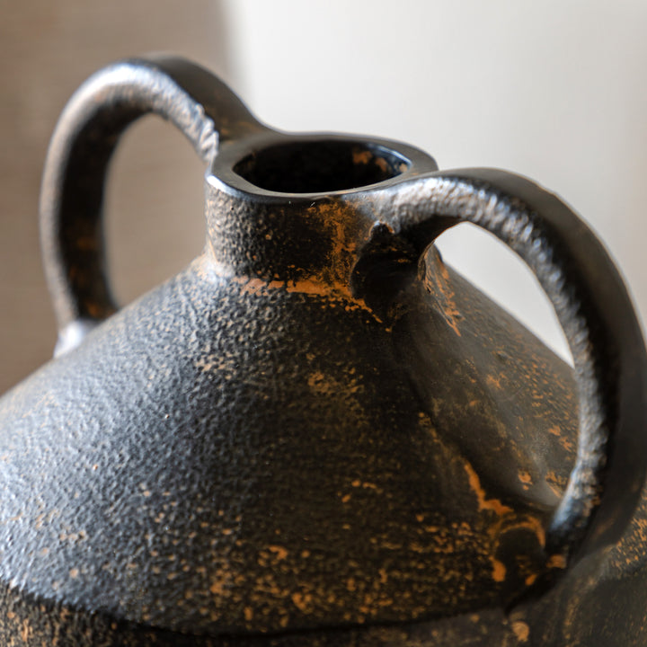 Large Gobi Cast Metal Vase