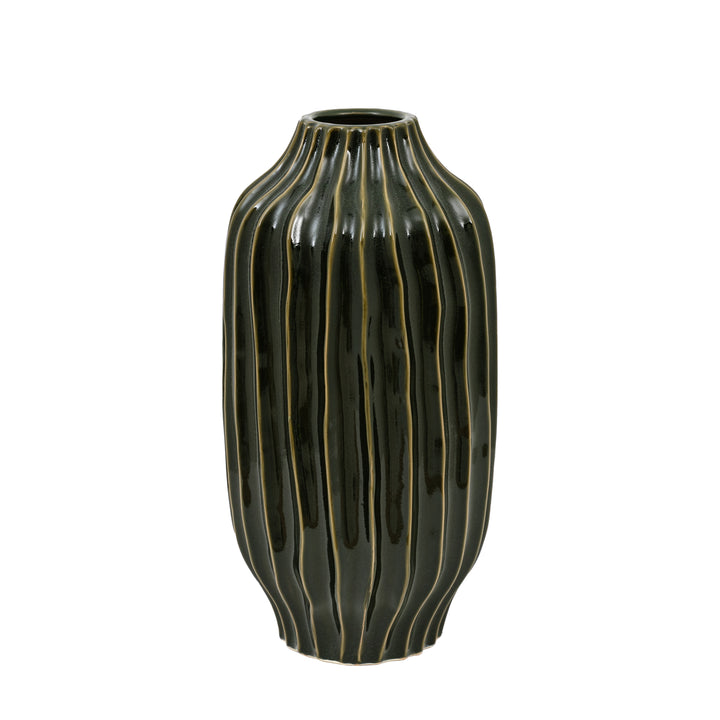 Large Organic Ribbed Vase