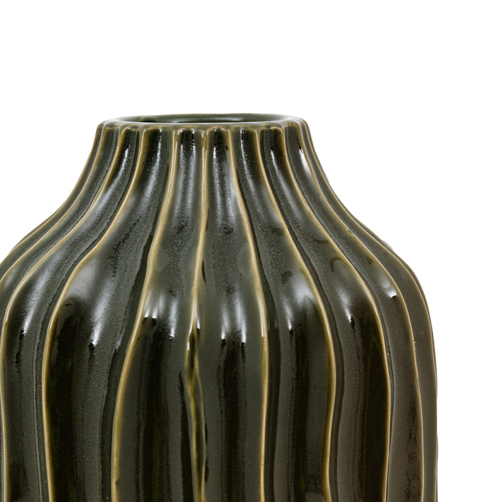 Large Organic Ribbed Vase