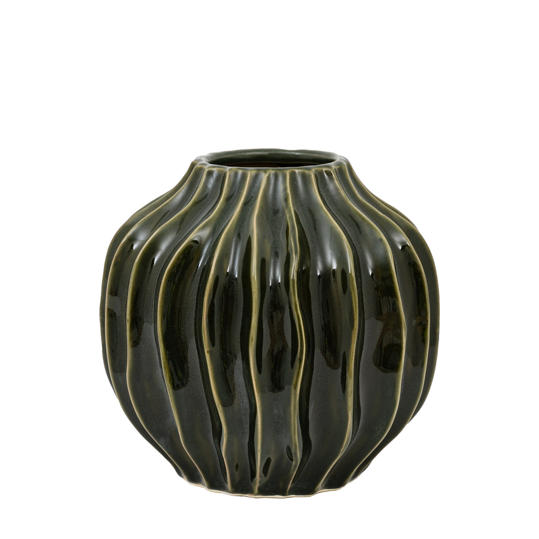 Small Organic Ribbed Vase