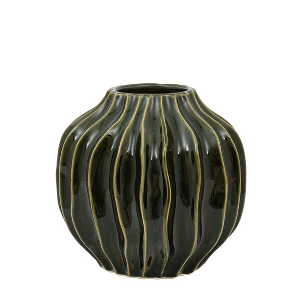 Small Organic Ribbed Vase