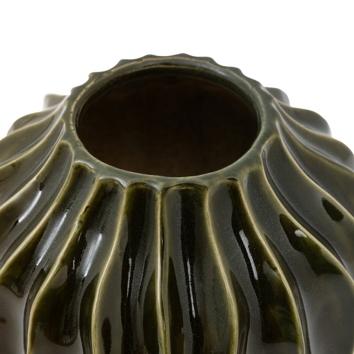 Small Organic Ribbed Vase